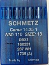10 x Schmetz Flat Machine Universal (Regular) 16x231 / DBx1 / 1738 (A) 
