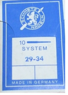 10 x Schmetz Blindstitch Curve 29-34 / LWx6T