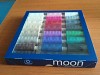 48 Reels / Cones (1,000 Yards) of Multi-Coloured Coats Moon Thread + Needles 