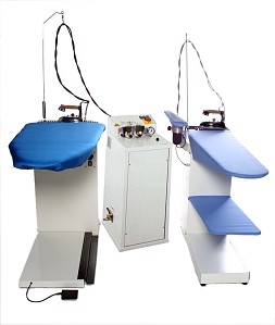 Speedy Twin Ironing Boiler System + Pressmaster & De-Luxe Tables
