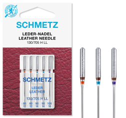 Schmetz Leather Needles, Assorted Sizes 80/12 - 100/16